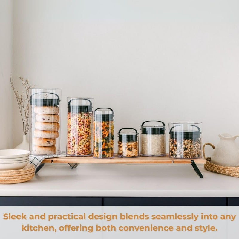 Prepara Evak Fresh Saver Plastic Food Storage, Large/Tall, Black - Image 3